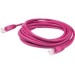 AddOn ADD-15FSLCAT6-PK 15ft RJ-45 (Male) to RJ-45 (Male) Straight Pink Cat6 STP PVC Copper Patch Cable