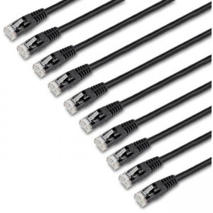 StarTech.com C6PATCH6BK10PK 6 ft. CAT6 Cable - 10-Pack