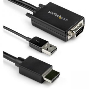 StarTech.com VGA2HDMM10 10 ft. (3 m) VGA to HDMI Adapter - USB-Powered - 1080p