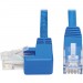 Tripp Lite N204-015-BL-LA Left-Angle Cat6 Ethernet Cable - 15 ft., M/M, Blue