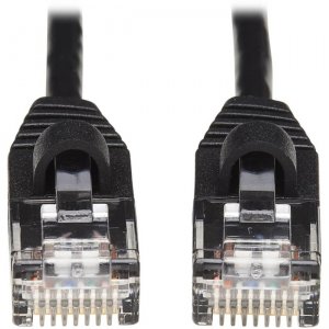 Tripp Lite N261-S10-BK Cat6a 10G Snagless Molded Slim UTP Network Patch Cable (M/M), Black, 10 ft