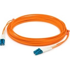 AddOn ADD-LC-LC-2M5OM4-OE 2m LC (Male) to LC (Male) Orange OM4 Duplex Fiber OFNR (Riser-Rated) Patch