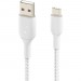 Belkin CAB002BT1MWH BOOST↑CHARGE Braided USB-C to USB-A Cable