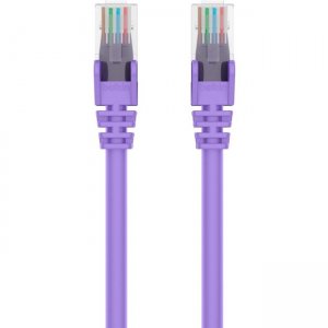 Belkin A3L980-15-PUR-S CAT6 Ethernet Patch Cable Snagless, RJ45, M/M