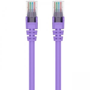 Belkin A3L980-75-PUR-S CAT6 Ethernet Patch Cable Snagless, RJ45, M/M