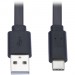 Tripp Lite U038-006-FL USB-A to USB-C Flat Cable (M/M), Black, 6 ft. (1.8 m