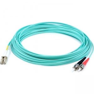 AddOn ADD-ST-LC-30M5OM4P 30m LC (Male) to ST (Male) Straight Aqua OM4 Duplex Plenum Fiber Patch Cable