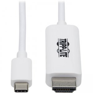 Tripp Lite U444-006-HWE USB-C to HDMI Adapter Cable, M/M, White, 6 ft