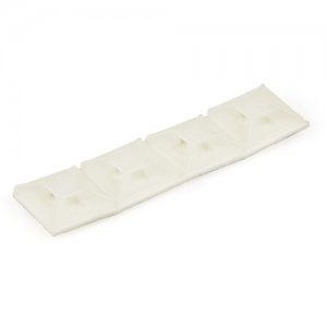 StarTech.com CBMCTM1 100 Pack Cable Tie Mounts with Adhesive Tape for 0.13 in. (3.2 mm) Wide Ties