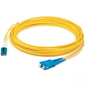 AddOn ADD-SC-LC-2M9SMFP 2m LC (Male) to SC (Male) Straight Yellow OS2 Duplex Plenum Fiber Patch Cable