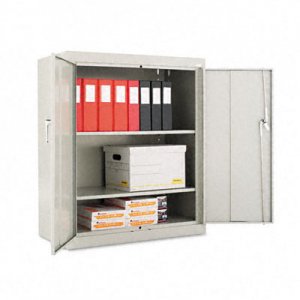 Alera CM4218LG Assembled Welded Storage Cabinet, 36w x 18d x 42h, Light Gray ALECM4218LG