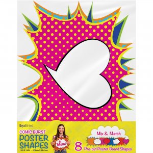 Geographics 24756 Cosmic Burst Shapes Poster Board GEO24756