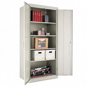 Alera CM7824LG Assembled Welded Storage Cabinet, 36w x 24d x 78h, Light Gray ALECM7824LG