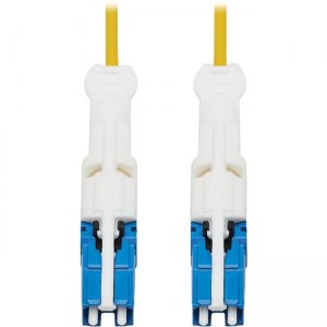 Tripp Lite N381C-01M 400Gb Duplex Singlemode 8.3/125 OS2 Fiber Optic Cable, Yellow, 1 m