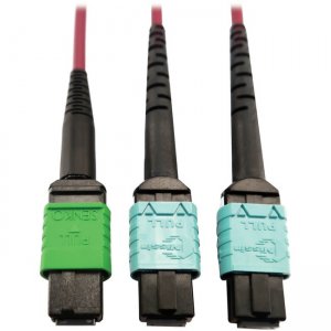 Tripp Lite N846D-01M-16DMG 400G Multimode 50/125 OM4 Fiber Optic Cable, Magenta, 1 m
