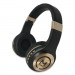 Morpheus 360 MHSHP5500G SERENITY Stereo Wireless Headphones with Microphone, Black with Gold Accents
