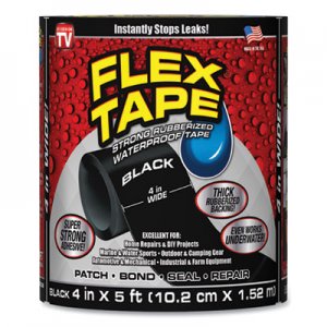 Flex Seal FSG24420583 General Purpose Repair Tape, 4" x 1.67 yds, Black