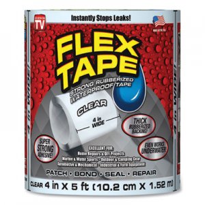 Flex Seal FSG24420158 General Purpose Repair Tape, 4" x 1.67 yds, Clear