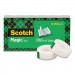 Scotch MMM894633 Magic Tape Refill, 1" Core, 0.75" x 22.2 yds, Clear, 6/Pack