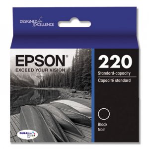 Epson EPST220120S (220) DURABrite Ultra Ink, 175 Page-Yield, Black