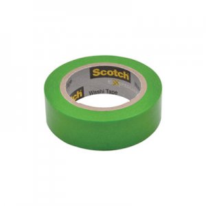 Scotch MMM70005188761 Expressions Washi Tape, 0.59" x 32.75 ft, Green