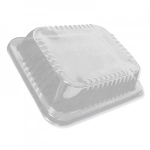 Durable Packaging DPKP4300100 Dome Lids for 12.63 x 10.5 Oblong Containers, 1.5" Half Size Steam Table Pan