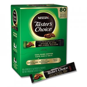 Nescafe NES66488CT Taster's Choice Stick Pack, Decaf, 0.06oz, 80/Box, 6 Boxes/Carton