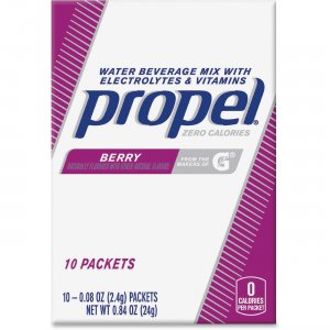 Propel 01087 Water Beverage Mix Packets with Electrolytes and Vitamins QKR01087