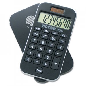 Victor VCT900 Antimicrobial Pocket Calculator, 8-Digit LCD