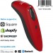 Socket Mobile CX3440-1895 SocketScan® , Ultimate Barcode Scanner, DotCode & Travel ID Reader, Red
