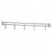 Alera ALESW59HB424SR Hook Bars For Wire Shelving, Five Hooks, 24" Deep, Silver, 2 Bars/Pack