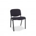Alera ALESC67FA10B Continental Series Stacking Chairs, Black Fabric Upholstery, 4/Carton