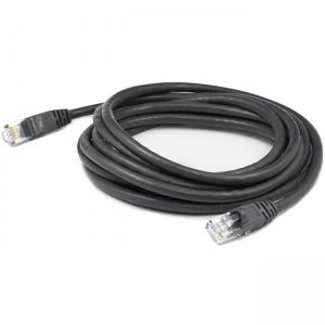 AddOn ADD-3FCAT6A-BK 3ft RJ-45 (Male) to RJ-45 (Male) Straight Black Cat6A UTP PVC Copper Patch Cable