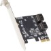 SYBA Multimedia SI-PEX40156 4 Port SATA III PCI-e 3.0 x1 Card Non-Raid with Low Profile Bracket