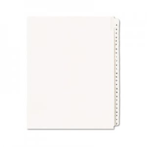 Avery AVE01700 Allstate-Style Legal Exhibit Side Tab Dividers, 26-Tab, A-Z, Letter, White