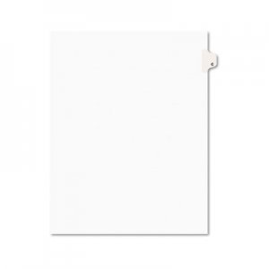 Avery AVE01403 Avery-Style Legal Exhibit Side Tab Dividers, 1-Tab, Title C, Ltr, White, 25/PK