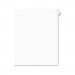 Avery AVE01401 Avery-Style Legal Exhibit Side Tab Dividers, 1-Tab, Title A, Ltr, White, 25/PK