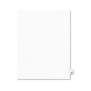 Avery AVE01024 Avery-Style Legal Exhibit Side Tab Divider, Title: 24, Letter, White, 25/Pack