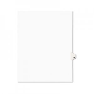 Avery AVE01017 Avery-Style Legal Exhibit Side Tab Divider, Title: 17, Letter, White, 25/Pack