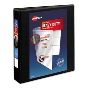 Avery AVE05400 Heavy-Duty Non Stick View Binder with DuraHinge and Slant Rings, 3 Rings, 1.5" Capacity, 11 x