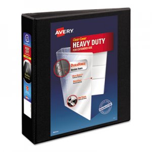 Avery AVE05500 Heavy-Duty Non Stick View Binder with DuraHinge and Slant Rings, 3 Rings, 2" Capacity, 11 x 8