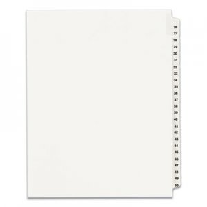 Avery AVE01331 Preprinted Legal Exhibit Side Tab Index Dividers, Avery Style, 25-Tab, 26 to 50, 11 x 8.5