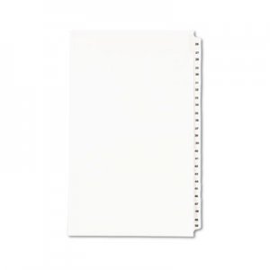 Avery AVE01431 Preprinted Legal Exhibit Side Tab Index Dividers, Avery Style, 25-Tab, 26 to 50, 14 x 8.5