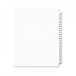 Avery AVE01337 Preprinted Legal Exhibit Side Tab Index Dividers, Avery Style, 25-Tab, 176 to 200, 11 x 8.5