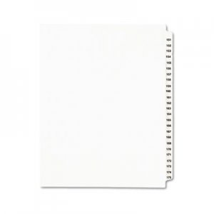 Avery AVE01336 Preprinted Legal Exhibit Side Tab Index Dividers, Avery Style, 25-Tab, 151 to 175, 11 x 8.5