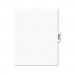Avery AVE11910 Avery-Style Legal Exhibit Tab Dividers, Table of Contents, White, 25/Set