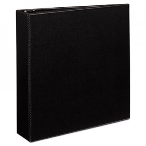 Avery AVE27550 Durable Non-View Binder with DuraHinge and Slant Rings, 3 Rings, 2" Capacity, 11 x 8.5, Black