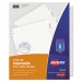Avery AVE11221 Insertable Big Tab Dividers, 5-Tab, 11 1/8 x 9 1/4