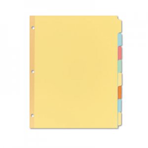 Avery 11509 Write-On Plain-Tab Dividers, 8-Tab, Letter, 24 Sets AVE11509