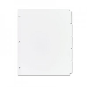 Avery 11506 Write-On Plain-Tab Dividers, 5-Tab, Letter, 36 Sets AVE11506